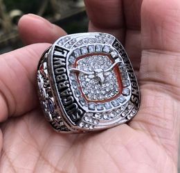 Texas 2018 Longhorn s SUIKER Bowl Kampioenschap Ring met Houten Display Box Souvenir Mannen Fan Gift Groothandel 2024