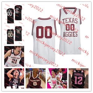 Jersey de baloncesto de Texas AM Cosido a medida Robert Williams III Danuel House Khris Middleton Alex Caruso Acie Law IV Kevin Marfo Ashton Smith Jerseys de Texas AM Aggies