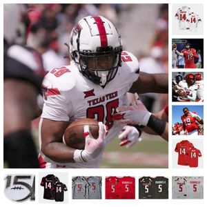 Maillot de football Texas Tech Red Raiders 24 Anquan Willis 23 Landon Hullaby 2 Jalon Peoples 90 Ansel Nedore 0 Cam'Ron Valdez 22 Bryson Donnell 93 Trevon McAlpine 45 Tilmon