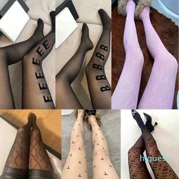 Mechas de diseñador de textiles Medias Leggings para mujer Calcetines de lujo Textil