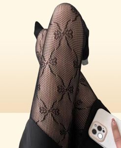 Textile Full Classic Designer LETTER Long Mesh Stockings Pantyhose Fashion Mlim Collons pour bottes Club de robe Night Sexy Collons Lady8226588