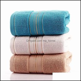 Textiles Garden3PCS Toalla de algodón puro sin pelusa Lavado suave Baño Hogar El absorbente Hombres y mujeres Toallitas Drop Entrega 2021 VVH29