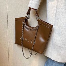 Bolso de mano texturizado de gran capacidad para otoño e invierno, bolso de mano de hombro para ir al trabajo, F7U0, 2022