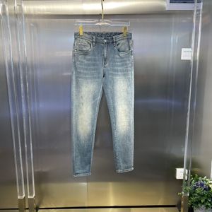 TF Brand Mens Jeans Designers AAA Hoogwaardige Luxury Brand Logo Broken Hole Skinny Jeans Moleskin Slim Fit Denim