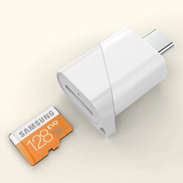 Lector de tarjetas TF Micro SD Memoria de la tarjeta Mini para escribir el adaptador C OTG USB C Teléfono móvil Alta velocidad para MacBook Xiaomi Samsung