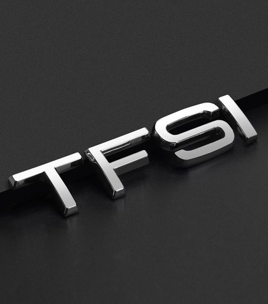 TFSI A3 A6 A6L A8L lettres Logo autocollant de coffre de voiture queue emblème en métal pour A1 B9 C5 C6 C7 TTS S4 S5 S6 S7 SQ5 Q7 accessoires 2738801