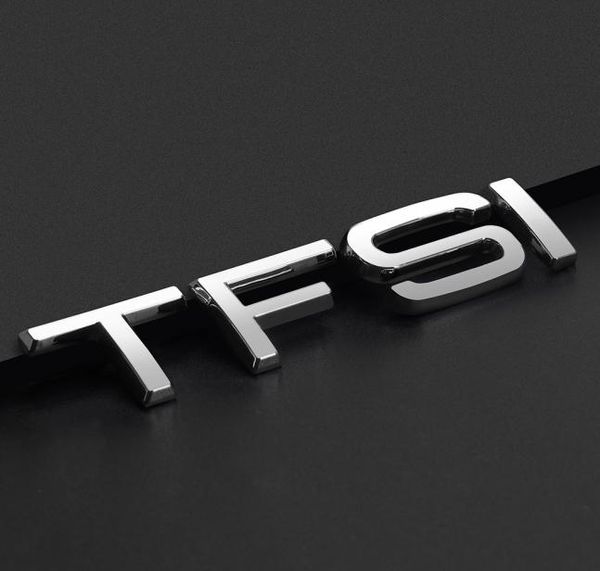 TFSI A3 A6 A6L A8L lettres Logo autocollant de coffre de voiture queue emblème en métal pour A1 B9 C5 C6 C7 TTS S4 S5 S6 S7 SQ5 Q7 accessoires 9655237