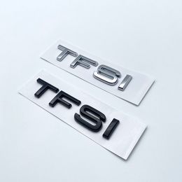 Badge TFSI pour Audi A1 A3 A4 A5 A6 A6L A7 A8 S3 S6 Q3 Q5 Q7 TT S RS 3D Chrome Blossy Black arrière lettre d'emblème Bonne qualité