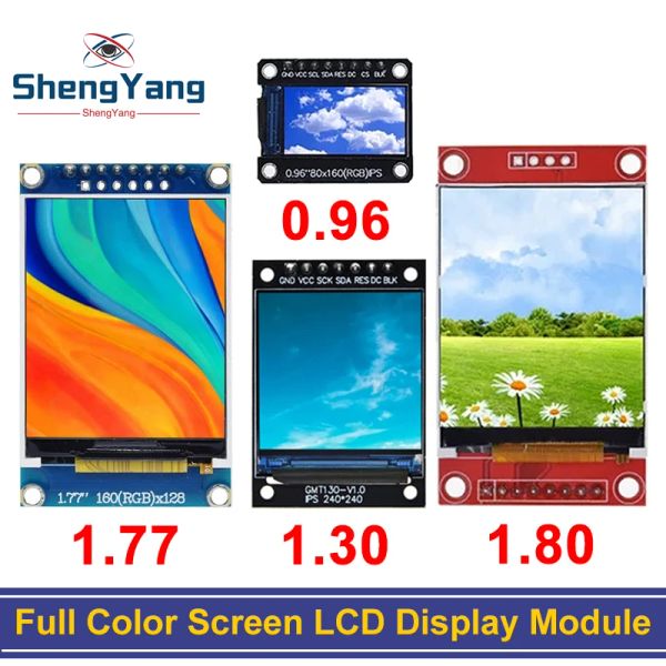 Affichage TFT 0,96 / 1,3 / 1,44 / 1,8 / 2,4 / 2,8 / 3,5 pouces TFT Color Screen LCD Module ST7735 ILI9341 Interface du pilote SPI pour Arduino