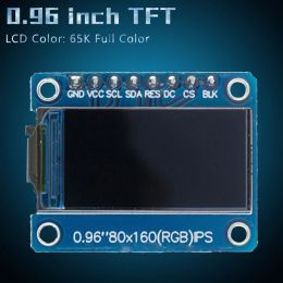 Affichage TFT 0,96 / 1,3 1,44 pouce IPS 7P SPI HD 65K MODULE LCD COLOR FLLE ST7735 Drive IC 80 * 160 (non OLED) pour Arduino