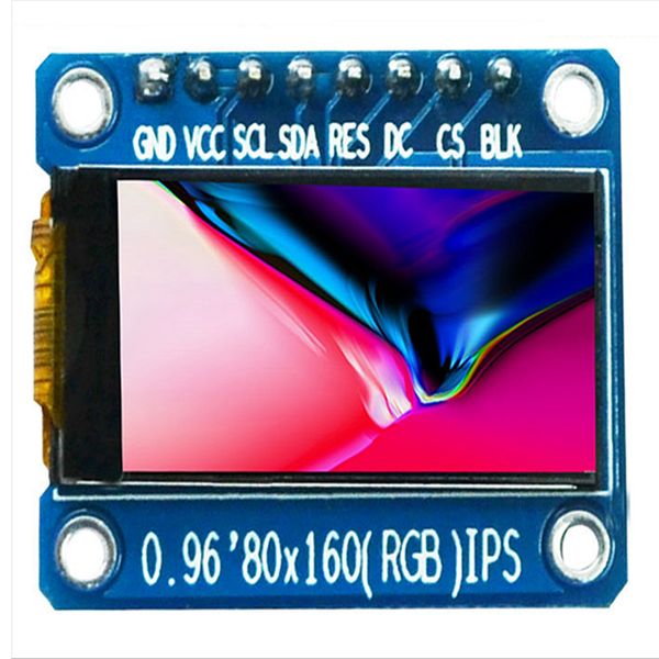 Affichage TFT 0,96 / 1,3 pouce IPS 7P SPI HD 65K Module LCD Full Color ST7735 Drive IC 80 * 160 Non Oled