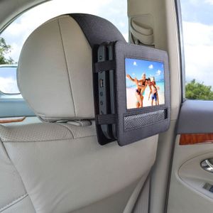 TFY Support d'appui-tête de voiture pour lecteur DVD portable de style rabattable pivotant de 7 pouces