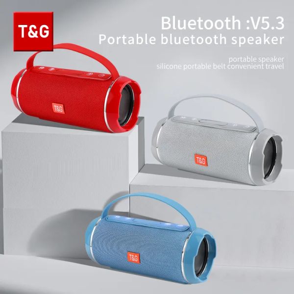 Boîte de son extérieure Portable TG116C, longue durée de vie de la batterie, haut-parleur Bluetooth TWS, mains libres, Support d'appel, Radio