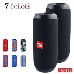 TG117 Altavoz de columna portátil Altavoz Bluetooth impermeable Subwoofer de bicicleta al aire libre Bajo Boom Box inalámbrico Altavoz Altavoces de tarjeta FM TF