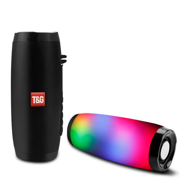 TG157 Lámpara LED portátil Altavoz impermeable Radio Fm Altavoces inalámbricos Bluetooth Boombox Mini columna Subwoofer Caja de sonido Mp3 Teléfono USB