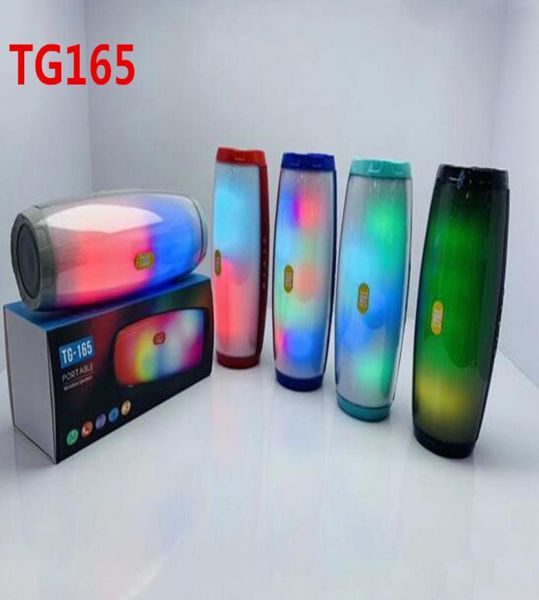 TG165 portable sans fil Bluetooth en haut-parleur LED Flash Music mp3 lecteur mp3 Super Bass Imperproof Subwoofer SD Card Player avec micro 1200m1773447