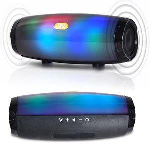 TG165C Haut-parleur Portable Bluetooth RGB Flash LED Haut-parleurs Stéréo Colonne Subwoofer Barre de son extérieure sans fil Radio FM Lecteur de musique avec carte USB TF