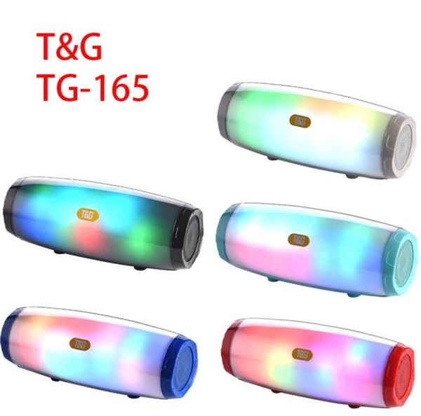 TG165C Centro de altavoces de música inalámbrico Altavoces Bluetooth Potente estéreo HIFI para teléfono móvil PC Computadora con luz LED Hogar Thea4024765