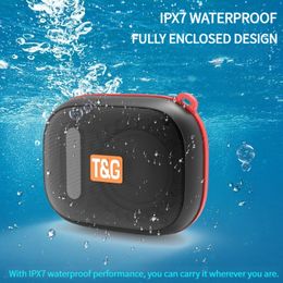 TG394 IPX7 Waterdichte Draadloze Luidsprekers Draagbare Outdoors Bluetooth Klankkast Mini Subwoofer TWS Handsfree Bellen Radio am FM TF