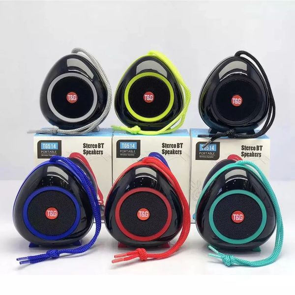 Mini altavoz para exteriores de moda TG514, el mejor mini altavoz inalámbrico BT para teléfonos inteligentes con puerto USB