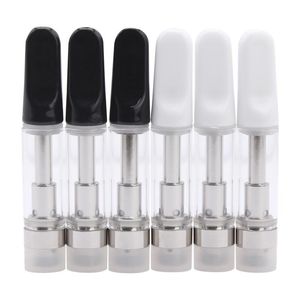 TH205 Empty Ceramic Tips Vape Cartridge 0.5ml 1ml Cartridges Atomizer 510 Thread Thick Oil Dab Pen Wax Vaporizer