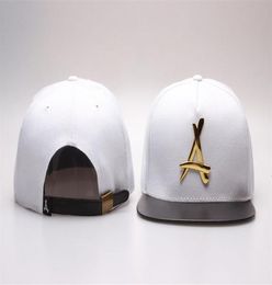 Tha Alumni ALUMNI métal A logo cuir réglable baseball snapback chapeaux et casquettes pour hommes femmes mode sport hip hop gorras bone4926766