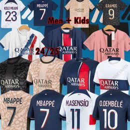 maillot psg jersey Maillot de football shirts Paris Saint Germain PSG soccer jersey 2024 2025 men kids kit sets uniform enfants MBAPPE neymar messi RETRO