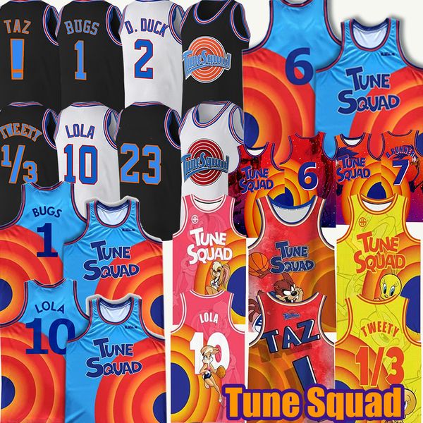 Space Jam Tune Squad Película Michael Bugs Bunny Bill Murray Lola Bunny 1/3 Tweety Bird ! Camiseta de baloncesto Taz 2 D.Duck R.RUNNER