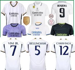 Op maat gemaakte 23-24 Thai Quality voetbalshirts 9 Benzema 8 Kroos 22 ISCO Nacho 6 Custom yakuda sports jerseys Discount Cheap Vini Jr. Brahim 5 Bellingham Custom