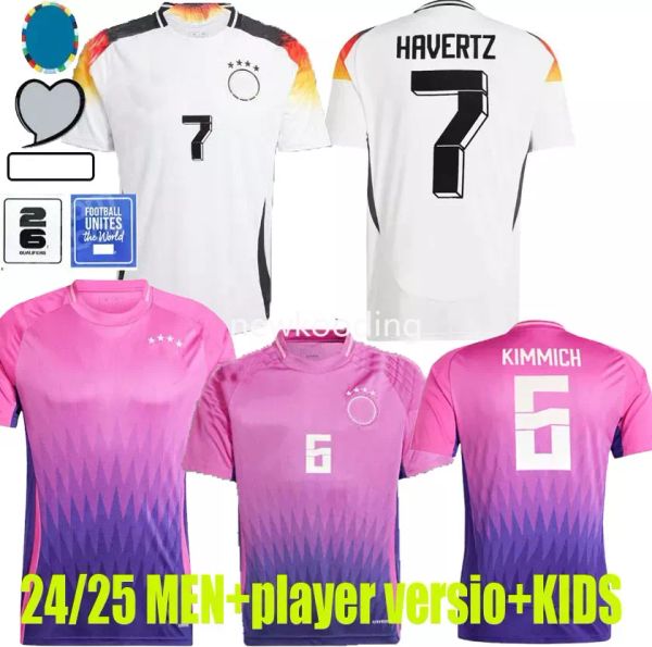 Calidad tailandesa barata 2024 2025 Alemania camisetas de fútbol HAVERTZ KIMMICH 24 25 KROOS GNABRY WERNER DRAXLER REUS MULLER GOTZE Hombres y niños kit Fans Player versión