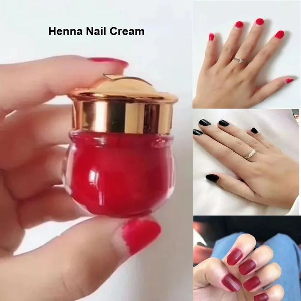 Crème de teinture pour ongles au henné, plante naturelle de thaïlande, rouge, noir, rose, poudre brillante pour Nail Art, couleurs naturelles, 240301