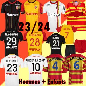 2022 maillot maillots de football RC Lens Saint Barbe kits spéciauxtroisième loin 22 23 OPENDA SOTOCA FOFANA Dit FORTES Maillots de football 2023 enfants maison BUKSA