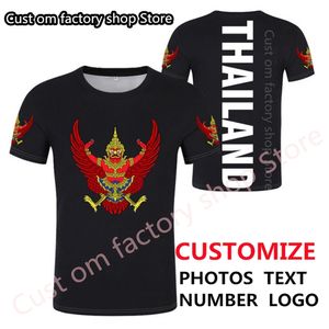 THAÏLANDE t-shirt bricolage gratuit sur mesure nom numéro tha t-shirt nation drapeau th thai pays collège p o imprimer texte vêtements 220616