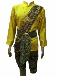 Thailand Traditial Kleding Mannen Dai Natality Fotoshoot Gastheer Film en Televisi Kleding Rekwisieten Uniform Dans Kostuums 37Pe #