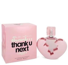 Thank U, Next perfume femenino Floral Frutal comida nube y nube rosa 100ml Buen olor Eau De Parfum intenso Fragancia en spray natural 100ml Fragancias de larga duración