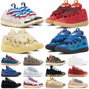 Luxe designer schoenen mannen laars kantup buitengewone sneaker lederen curb sneakers dames schoenen kalfsleer rubber nappa mesh plaat-formaat heren schoenen