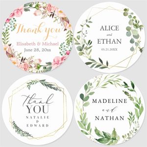 thank you stickers StickersCustom Wedding labelsFloral stickerspersonalized wedding labels 220613