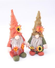 Thanksgiving Party Supplies Berry Hat Faceless Old Man Plush Doll Cartoon Toy Garden Knamen ornamenten Feestelijke decoratie 8 2QY D32672226