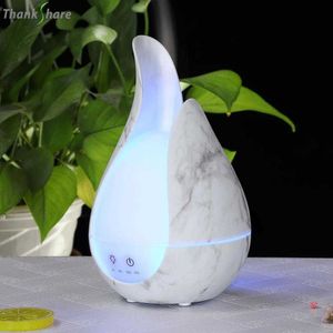 Thankshare Humidificateur d'air ultrasonique 7 couleurs Aroma Diffuseur d'huile essentielle Bois Aromathérapie Cool Mist Maker Fogger Vaporisateur d'air 210724