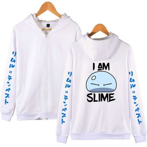 Ce temps-là, je me suis réincarné en tant que Slime Zipper Hoodies Femmes Hommes Mode Sweat à capuche à manches longues Casual Streetwear Vêtements Y0804