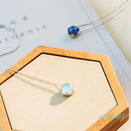 Thaya 55 cm Aurora pendentif collier Halo cristal pierres précieuses s925 argent échelle lumière collier pour femmes élégant Jewelry301b
