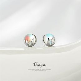 Thaya 925 argent Aurora forêt boucles d'oreilles Design Original bijoux pour femmes cadeau élégant 210506339K