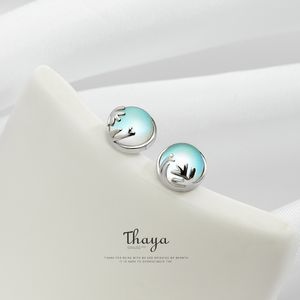 Thaya 925 argent Aurora forêt boucles d'oreilles conception originale bijoux pour femmes cadeau élégant 2105062229