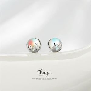 Thaya 925 zilveren Aurora Forest oorbel oorbellen origineel ontwerp sieraden voor vrouwen elegant cadeau 210506259q