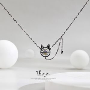 Thaya hanger ketting 925 sterling zilveren oorbellen Sterling zilveren ketting voor vrouwen en meisjes q0531