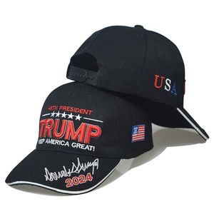 La 45e présidente des chapeaux électoraux broderie 2024 Trump Keep American Great Baseball Cotton Cap