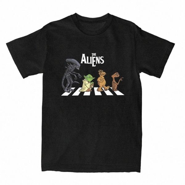 The Aliens Alf ET T-shirt Film classique Alien Abby Road Cott Vintage manches courtes O-cou T-shirt classique grande taille T-shirt F1bj #