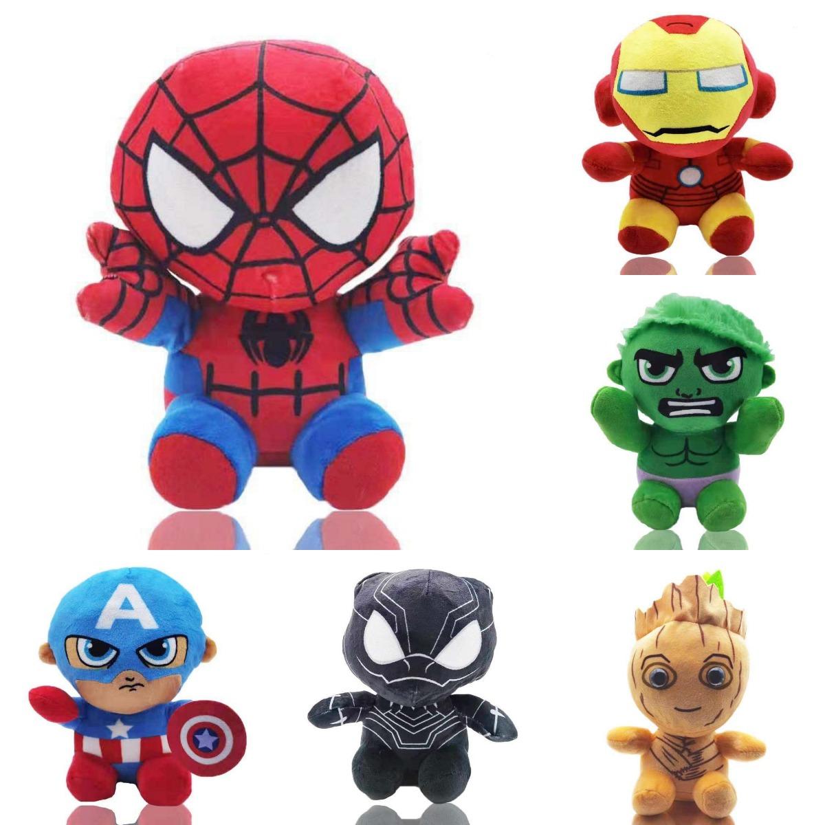 La bambola dell'Alleanza del film Justice, Plush Toy Spider Steel e Captain Bat Boll Series Hero Doll