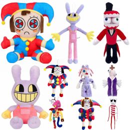 De verbazingwekkende digitale circusknuffels Pomni en Jax Plushie Doll Toys Leuke knuffel Verjaardag voor kinderen Kinderen Kerstmis