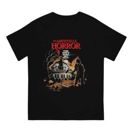 The Amityville Horror T -Shirt Men Enge Leisure Cotton T -shirt Crewneck Short Sleeve T Shirts 6XL Tops 240510